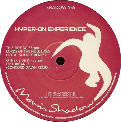 Hyper On Experience : Lords Of The Null Lines / Disturbance (Remixes) (12")
