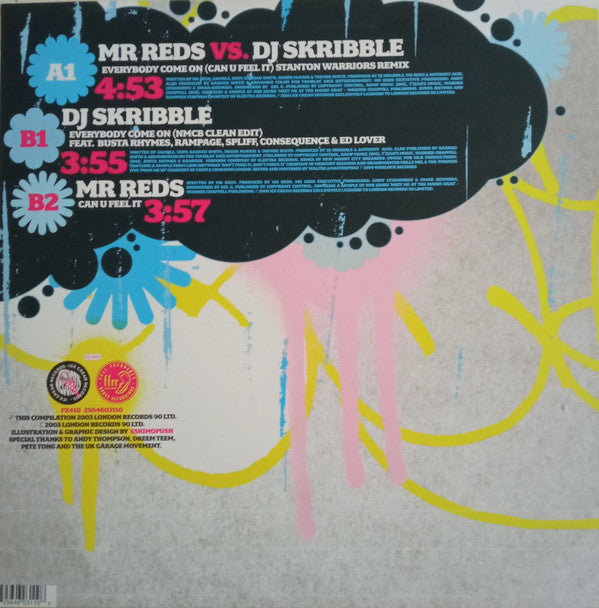 Mr Reds* Vs. DJ Skribble : Everybody Come On (Can U Feel It) (12", Single)