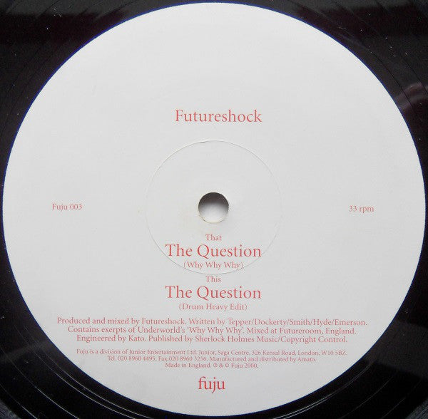 Futureshock : The Question  (12")