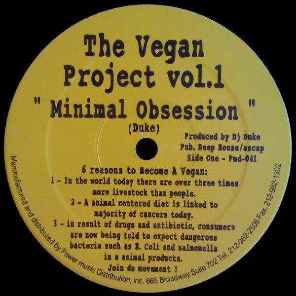 The Vegan Project : Volume 1 (12")