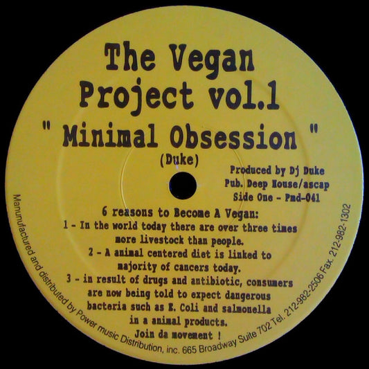 The Vegan Project : Volume 1 (12")
