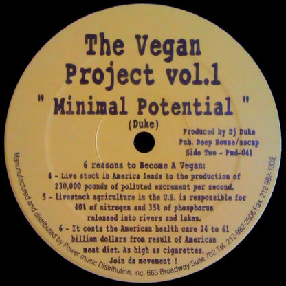 The Vegan Project : Volume 1 (12")