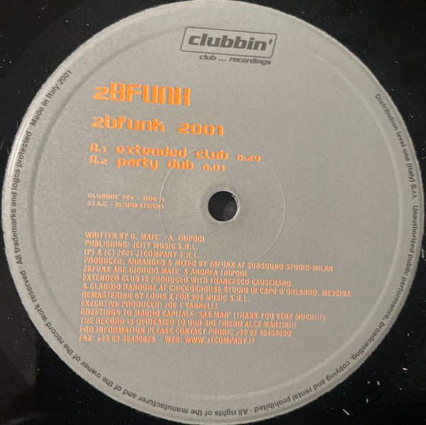 2b Funk : 2bfunk 2001 (12")