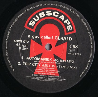 A Guy Called Gerald : Automanikk (Just 4 U Gordon Mix) (12")