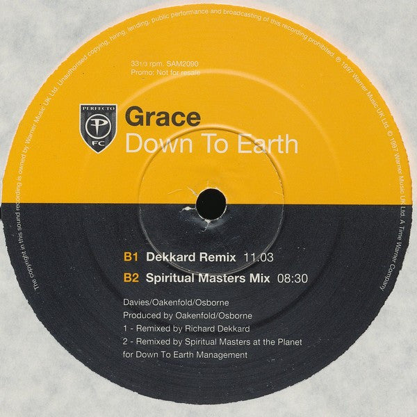 Grace : Down To Earth (2x12", Promo)