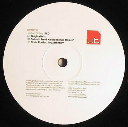 Joshua Collins : Lilo (12", Single)