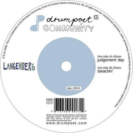 Langenberg : Judgement Day (12")