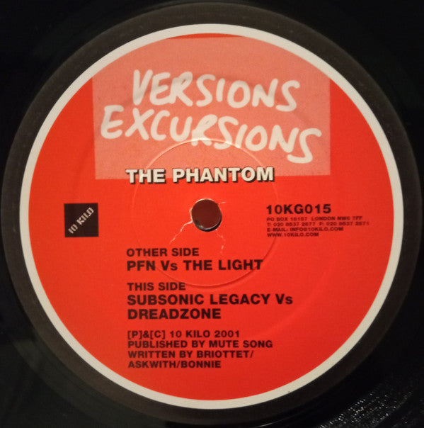 Renegade Soundwave : The Phantom (Versions Excursions) (12")