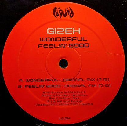 Gizeh : Wonderful / Feelin' Good (12")