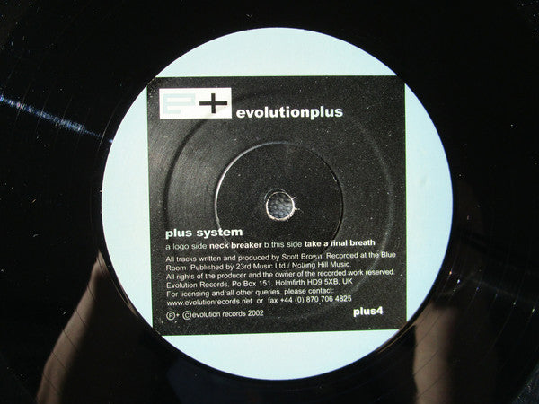 Plus System : Neck Breaker / Take A Final Breath (12")