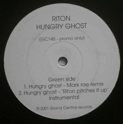 Riton : Hungry Ghost (12", Promo)