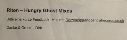 Riton : Hungry Ghost (12", Promo)