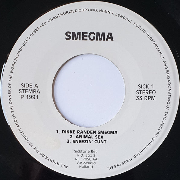 Smegma (5) / Agathocles :  Let There Be Snot! / Agathocles  (7", RP)