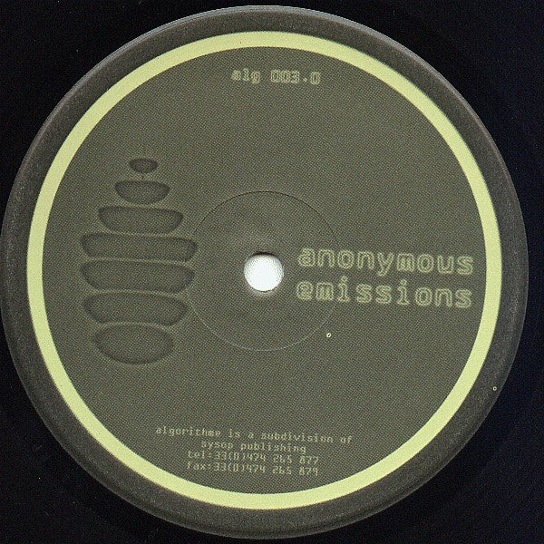 Anonymous (15) : Emissions (12")