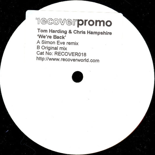 Tom Harding & Chris Hampshire : We're Back (12", Promo, W/Lbl)