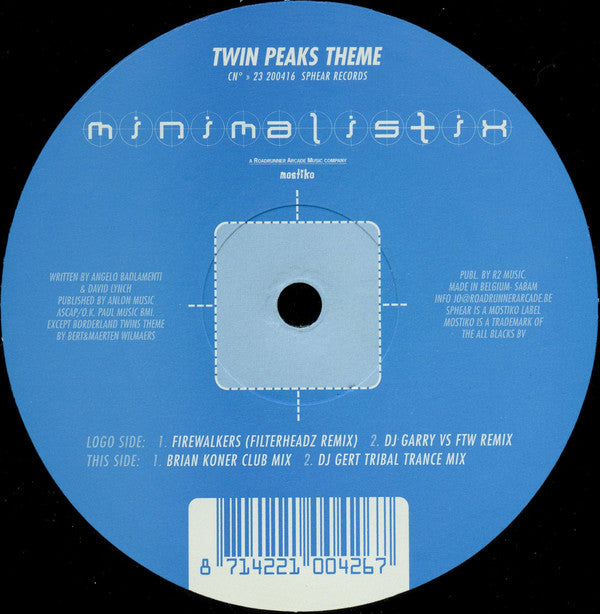 Minimalistix : Twin Peaks Theme (12")