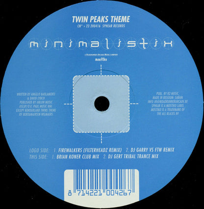 Minimalistix : Twin Peaks Theme (12")