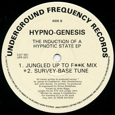 Hypno-Genesis : The Induction Of A Hypnotic State EP (12", EP)