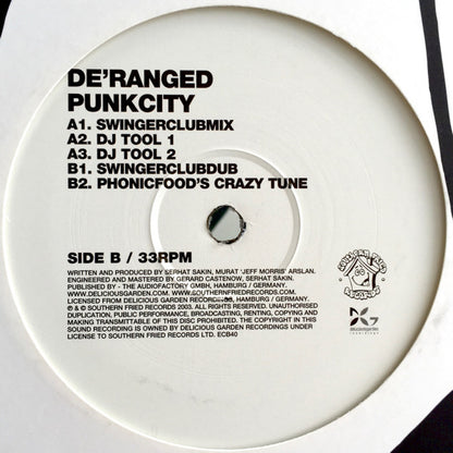 De'ranged : PunkCity (12")