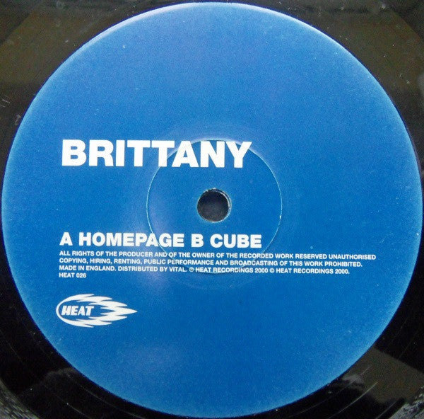 Brittany : Homepage / Cube (12")