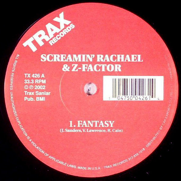 Screamin' Rachael & Z-Factor : Fantasy (12", RE)