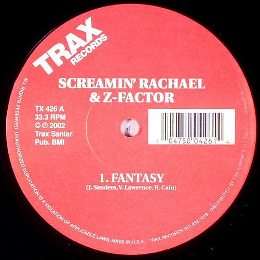 Screamin' Rachael & Z-Factor : Fantasy (12", RE)