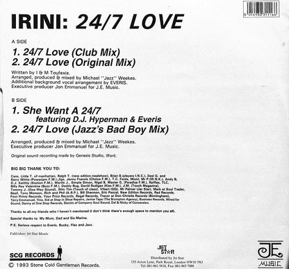 Irini : 24/7 Love (12")