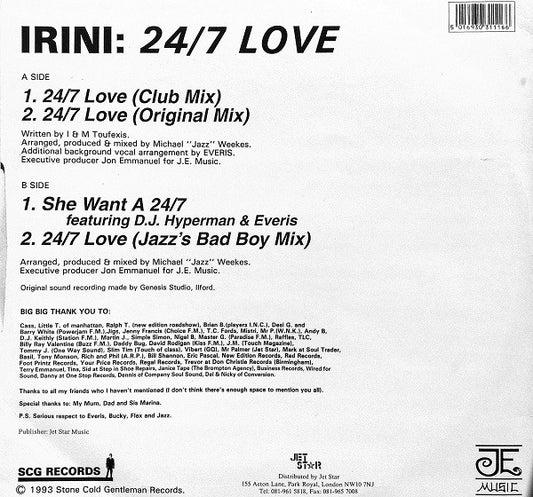 Irini : 24/7 Love (12")