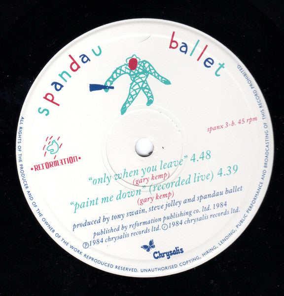 Spandau Ballet : Only When You Leave (12", Pos)