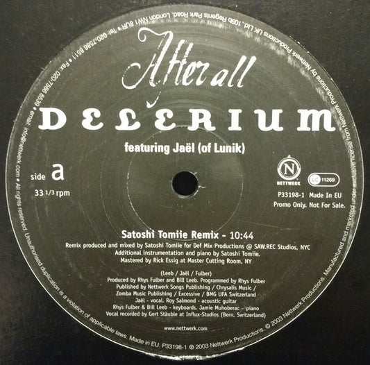 Delerium : After All (2x12", Promo)