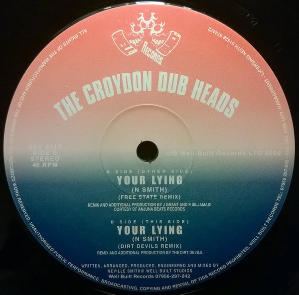 The Croydon Dub Heads* : Your Lying (12")