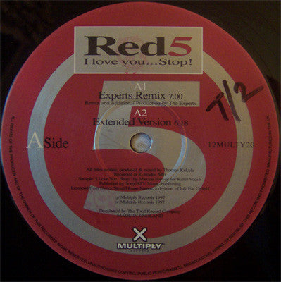 Red 5 : I Love You... Stop! (12")