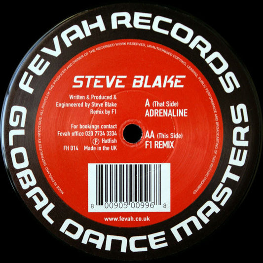Steve Blake : Adrenaline (12")
