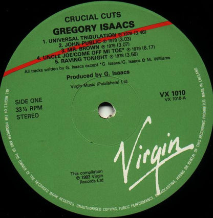 Gregory Isaacs : Crucial Cuts (LP, Comp)