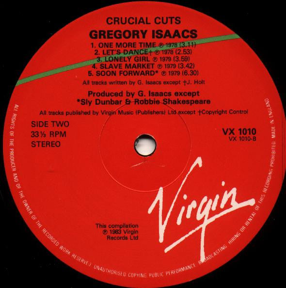 Gregory Isaacs : Crucial Cuts (LP, Comp)