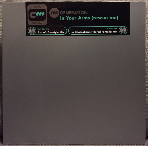 Nu Generation : In Your Arms (Rescue Me) (12", Promo)