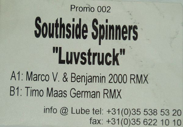 Southside Spinners : Luvstruck (12", Promo, W/Lbl)