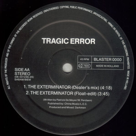 Tragic Error : The Frog (12")