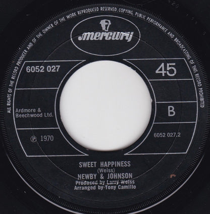 Newby & Johnson : I Want To Give You My Everything (7", Single)