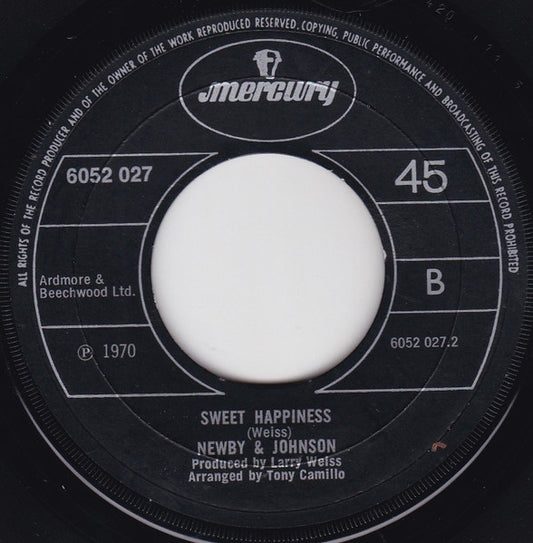 Newby & Johnson : I Want To Give You My Everything (7", Single)