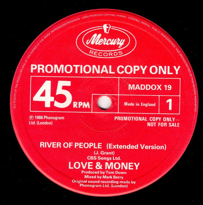 Love And Money : River Of People (12", Promo)