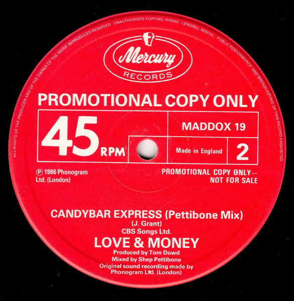 Love And Money : River Of People (12", Promo)