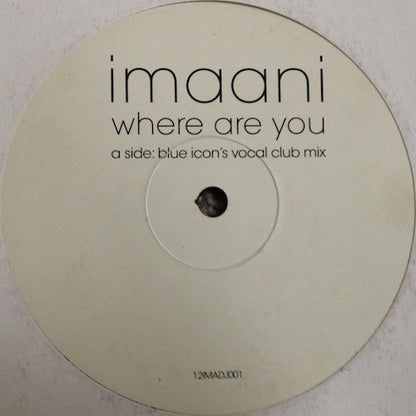 Imaani : Where Are You (12", Promo)