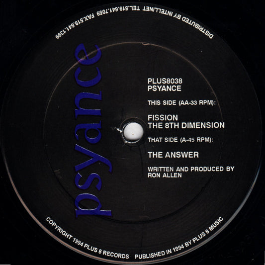 Psyance : The Answer (12")