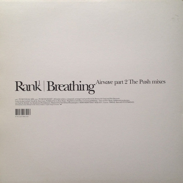 Rank1* : Breathing Airwave Part 2 The Push Mixes (12")