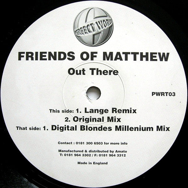 Friends Of Matthew : Out There (12")