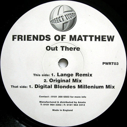 Friends Of Matthew : Out There (12")