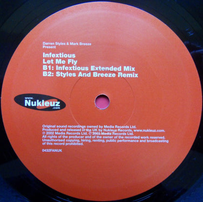 Darren Styles & Mark Breeze* Present Infextious : Let Me Fly (12", 1/2)