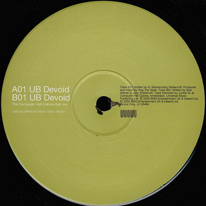 Way Out West : UB Devoid (2x12", Promo)
