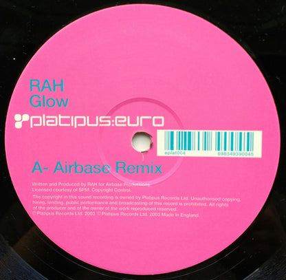 Rah : Glow / Wave (The Airbase Mixes) (12")